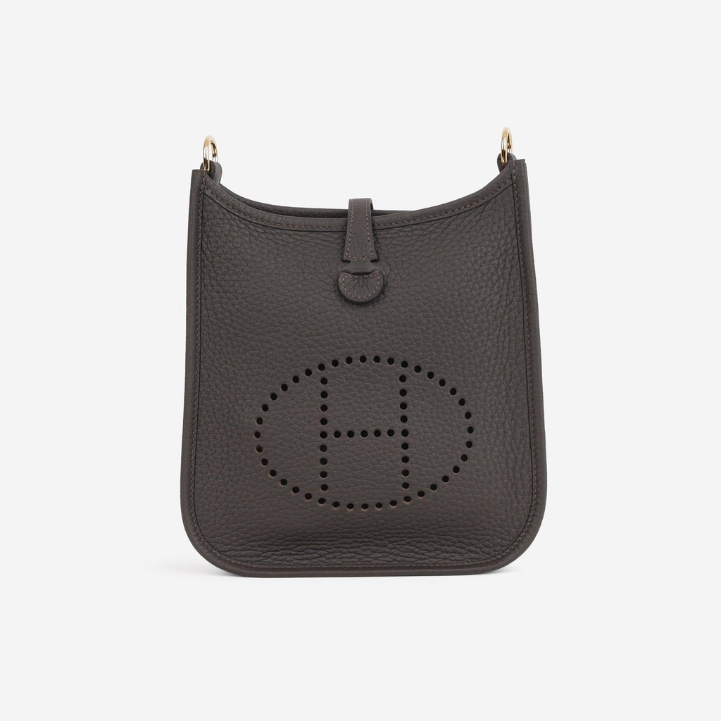Hermès Mini Evelyne 16 - Ebene Clemence | Gold Hardware