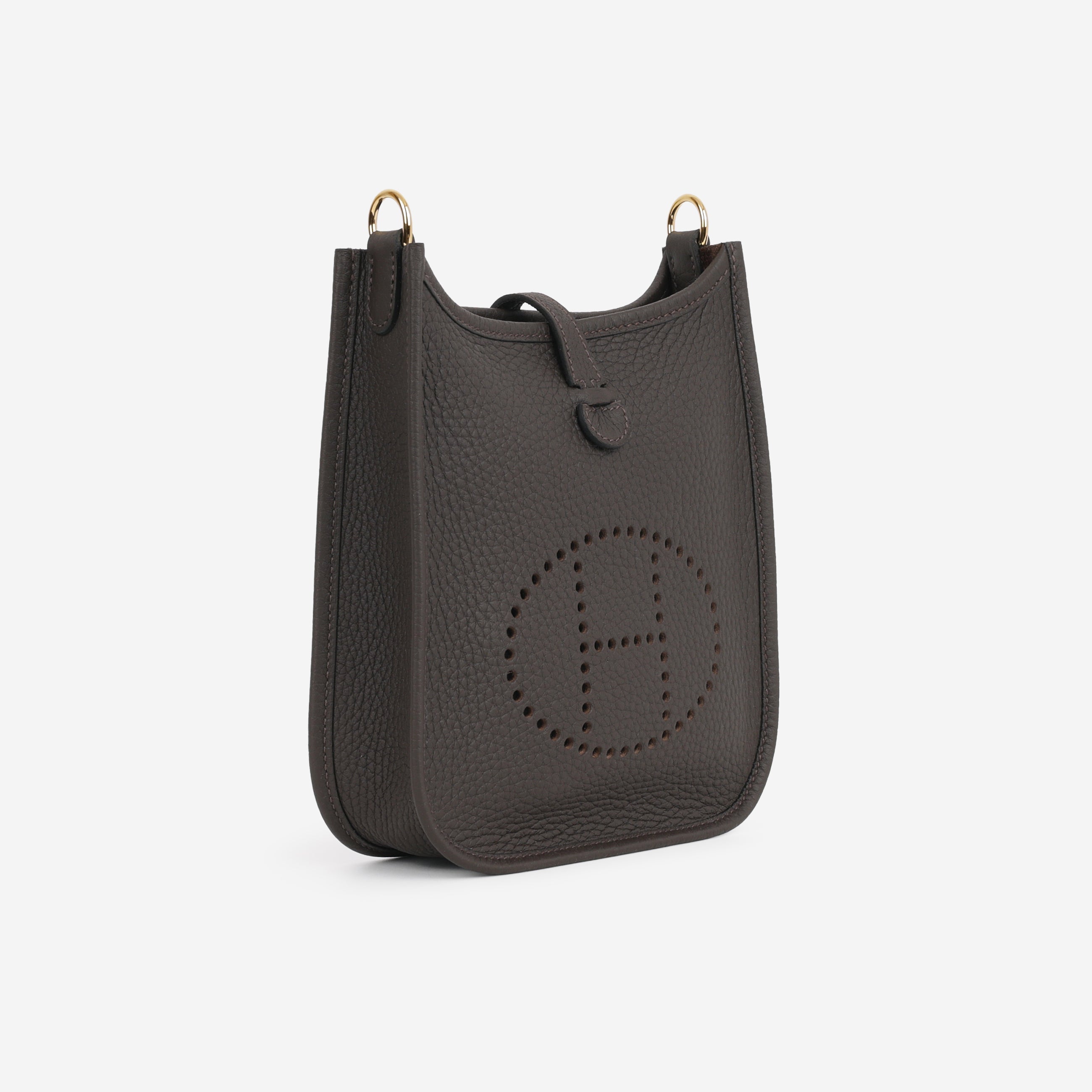 Hermès Mini Evelyne 16 - Ebene Clemence | Gold Hardware