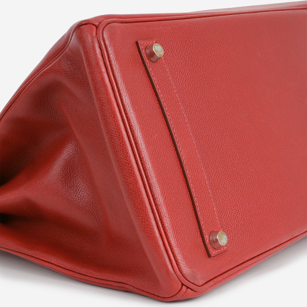Hermès Birkin 35 - Rouge Amarante Courchevel | Palladium Hardware