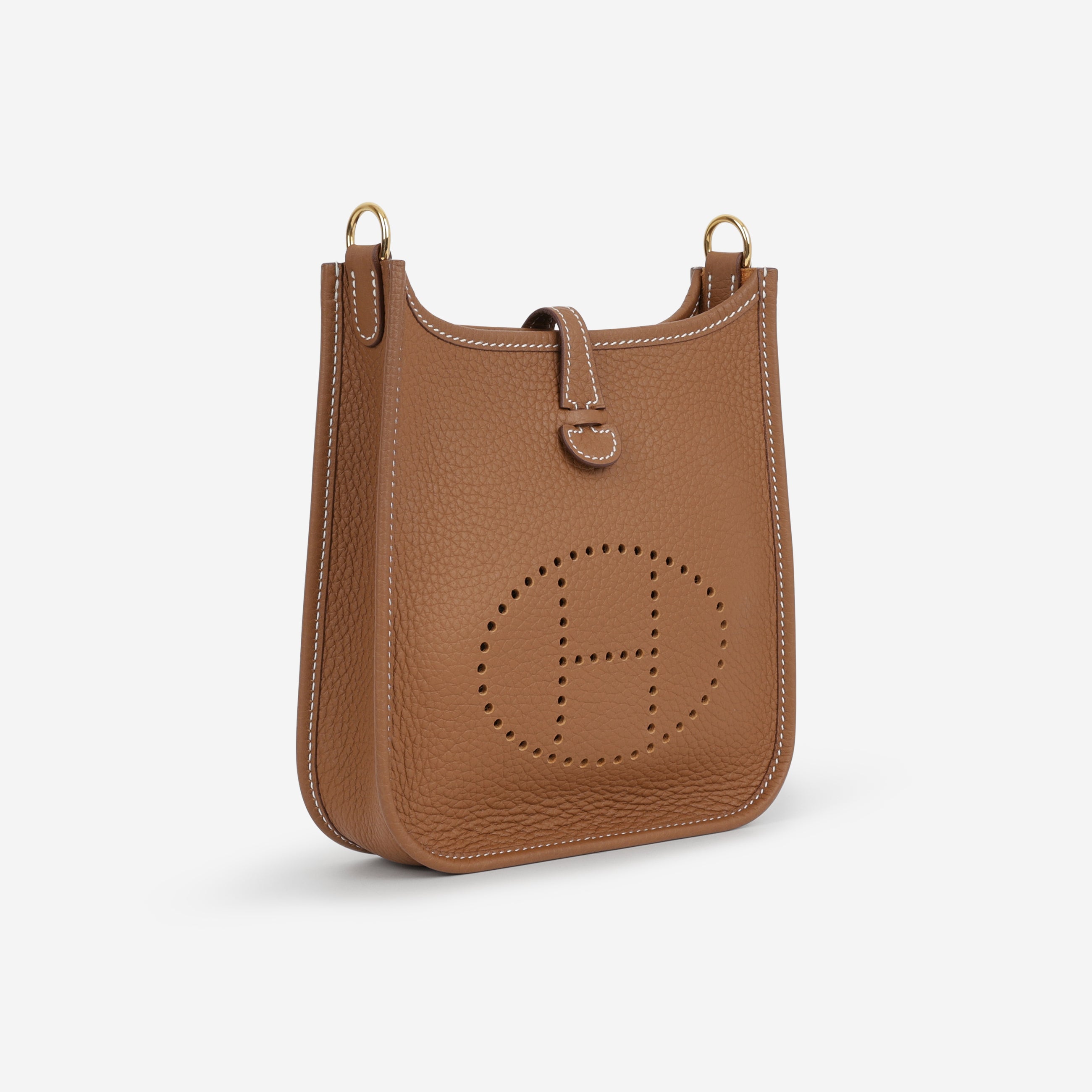 Hermès Mini Evelyne 16  - Gold Clemence | Gold Hardware