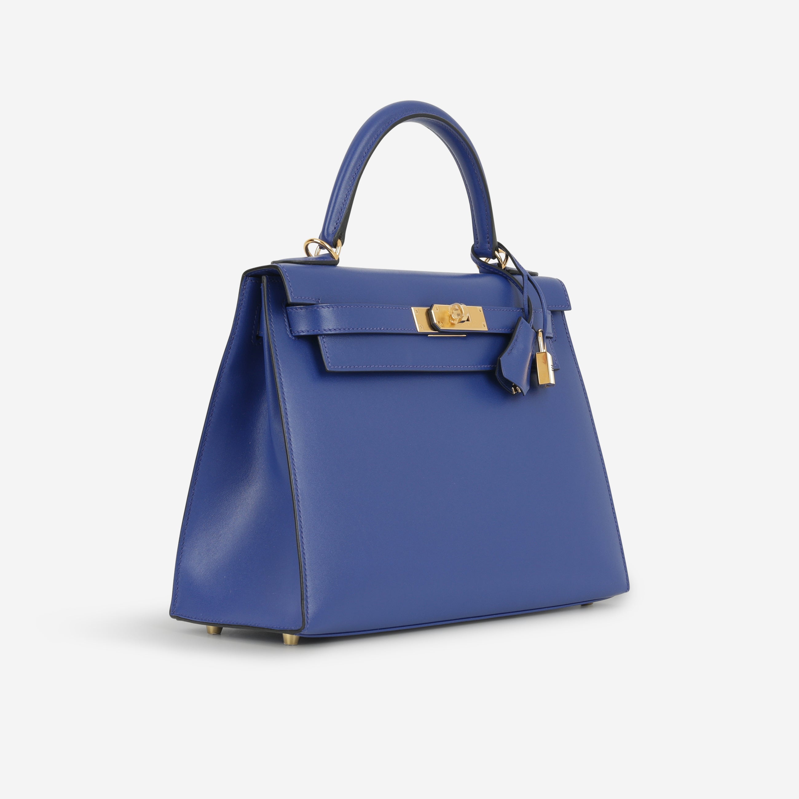 Hermès Kelly 28 - Bleu Electrique Tadelakt | Gold Hardware