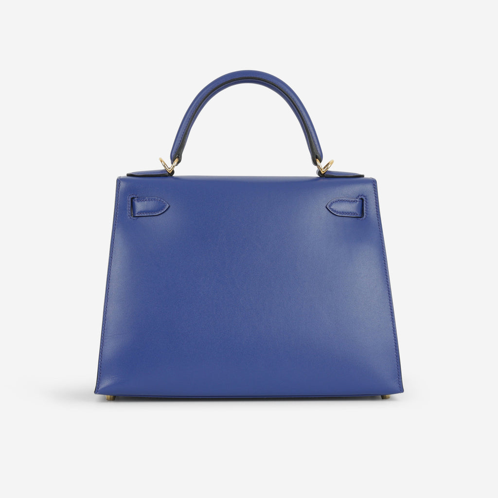 Hermès Kelly 28 - Bleu Electrique Tadelakt | Gold Hardware