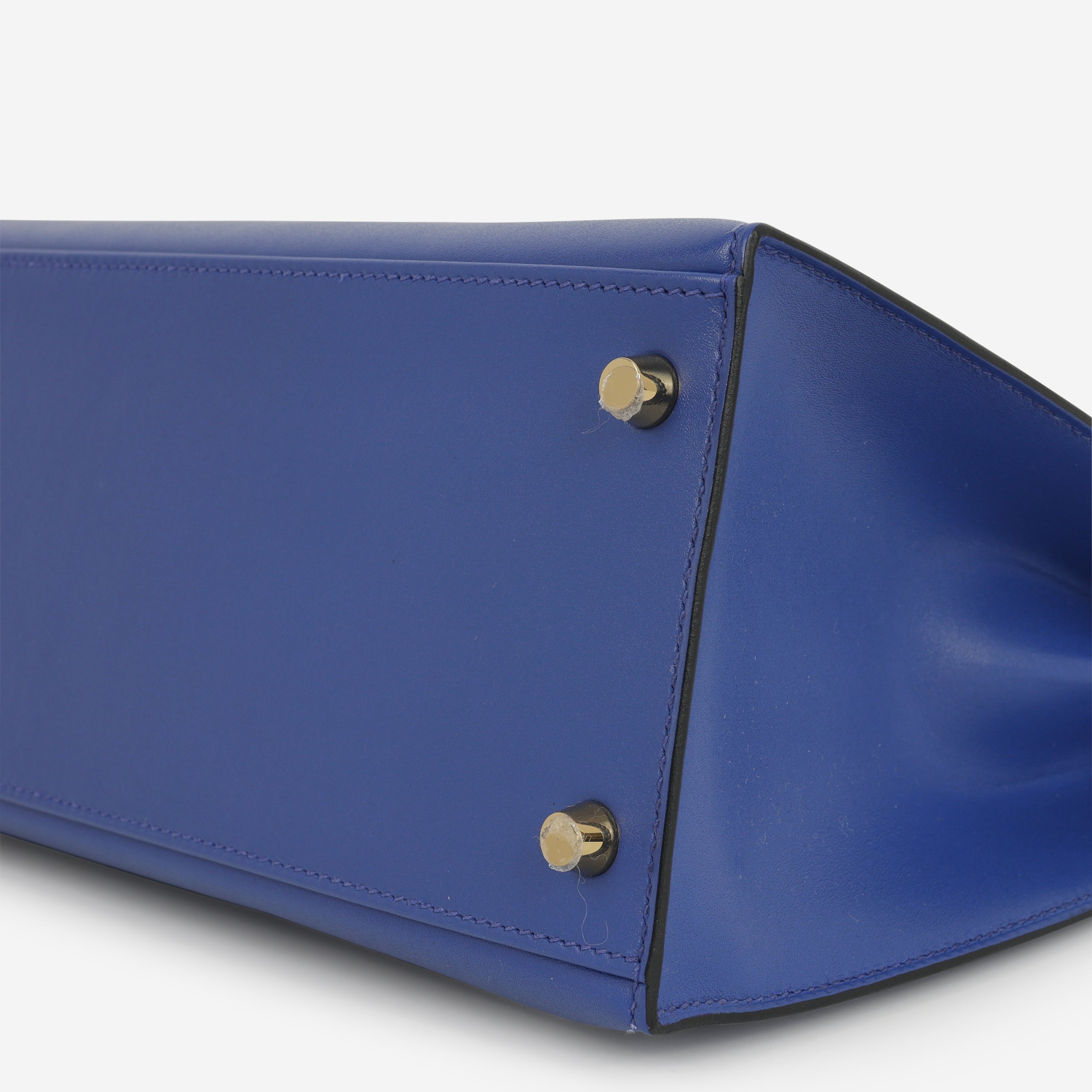 Hermès Kelly 28 - Bleu Electrique Tadelakt | Gold Hardware