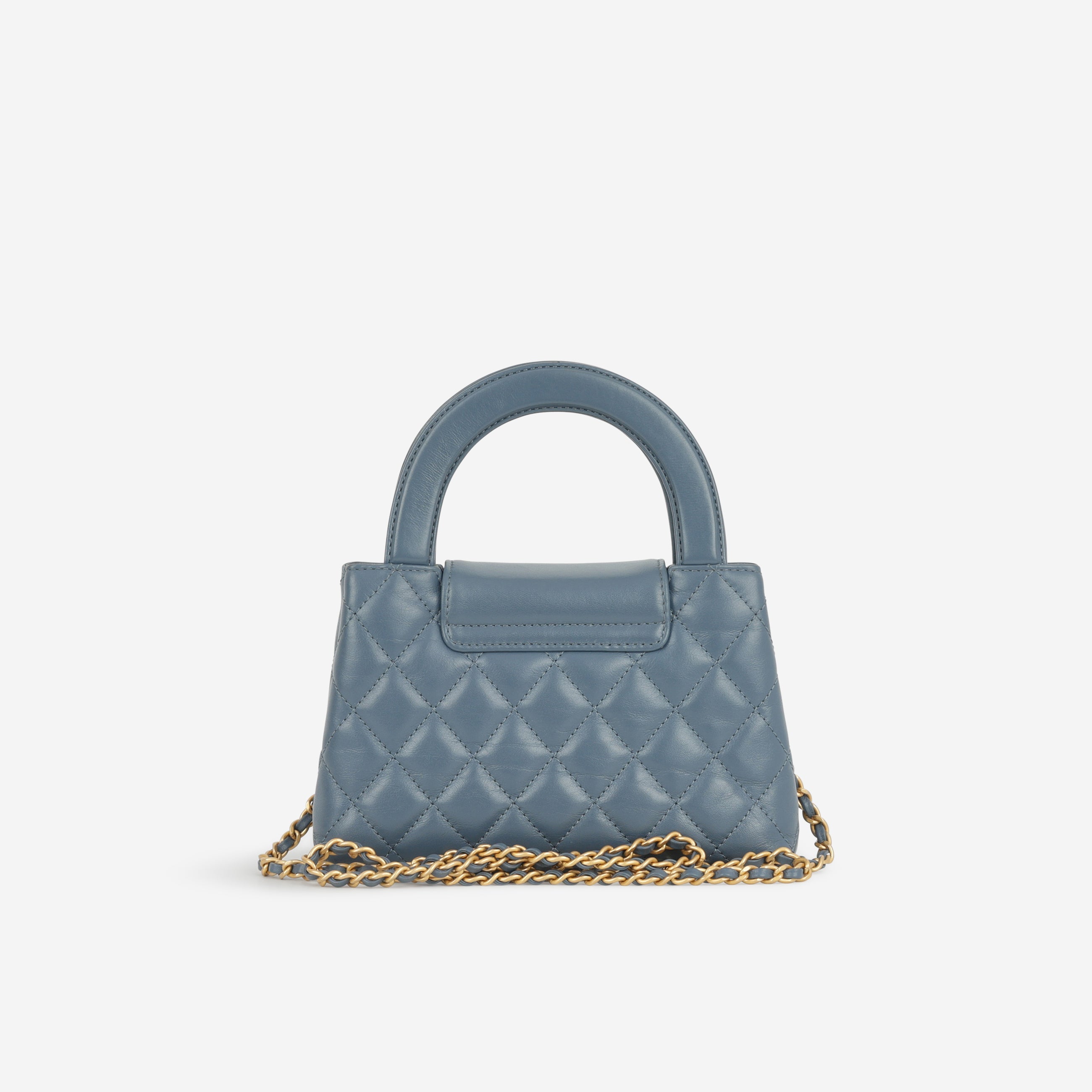 Chanel Small Kelly Re-Edition - Blue Lambskin | Gold Hardware