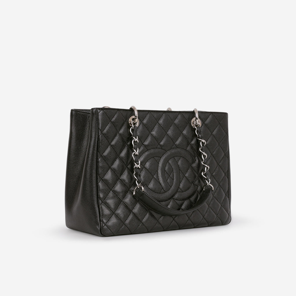 Chanel GST - Black Caviar | Silver Hardware