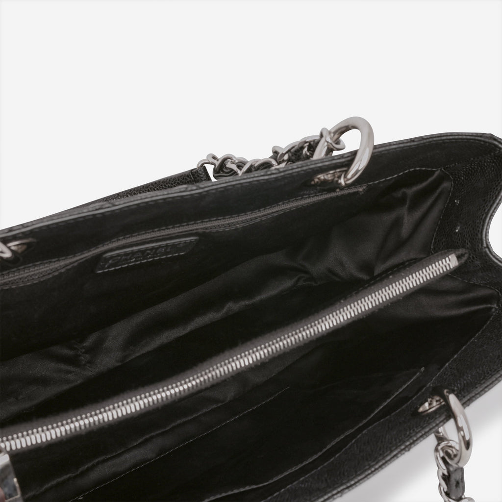 Chanel GST - Black Caviar | Silver Hardware