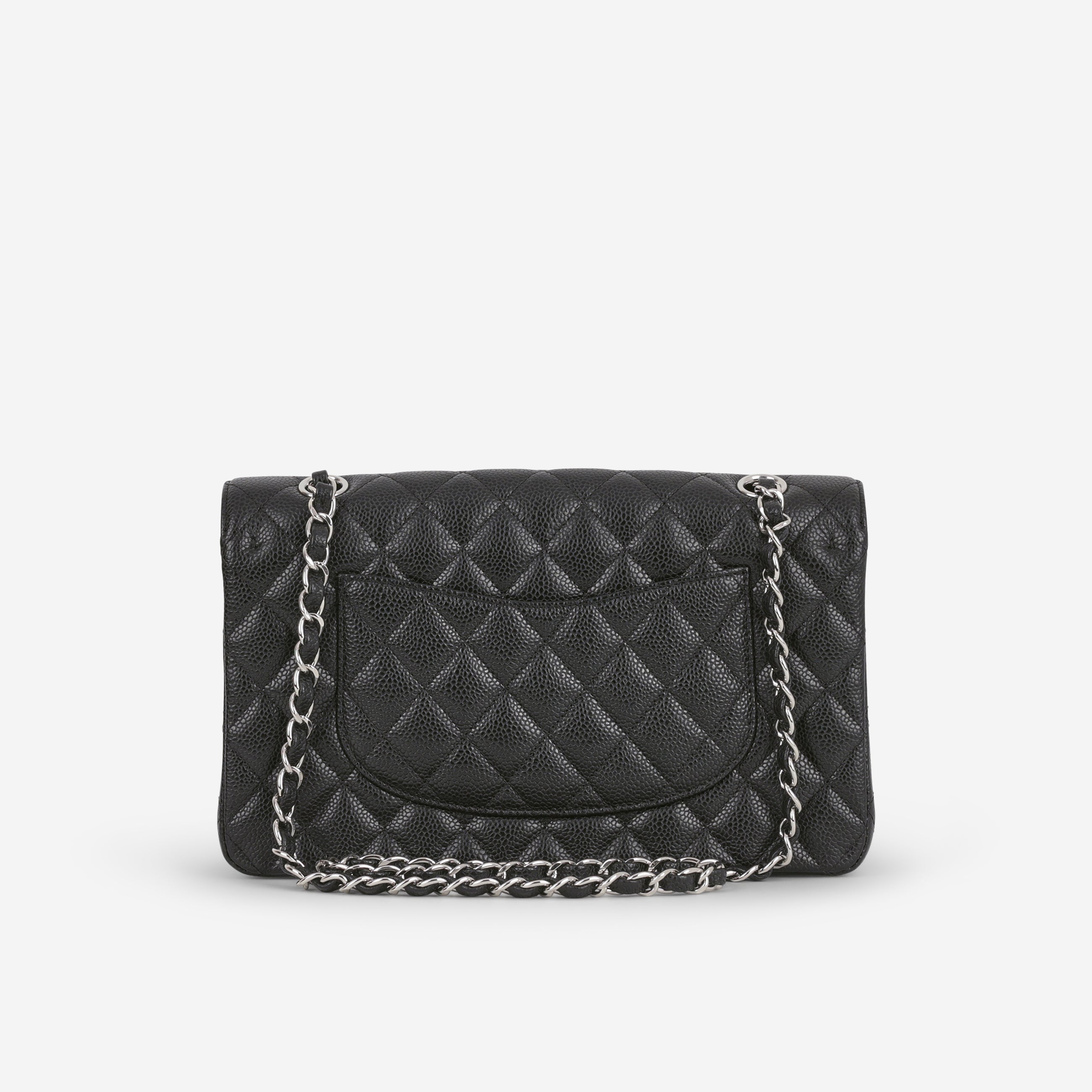 Chanel Medium Classic Flap - Black Caviar | Silver Hardware (2014)