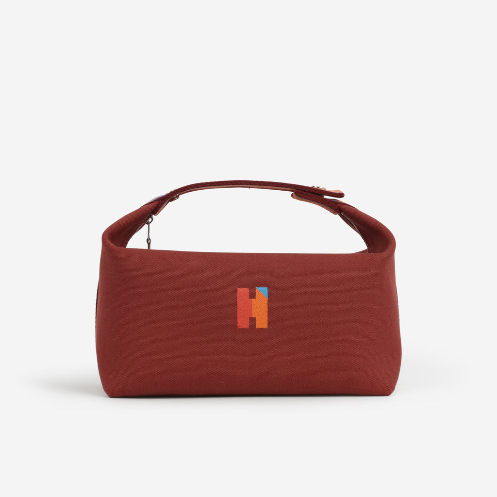 Hermès Bride-A-Brac Pavillion GM - Rouge H Canvas | Palladium Hardware