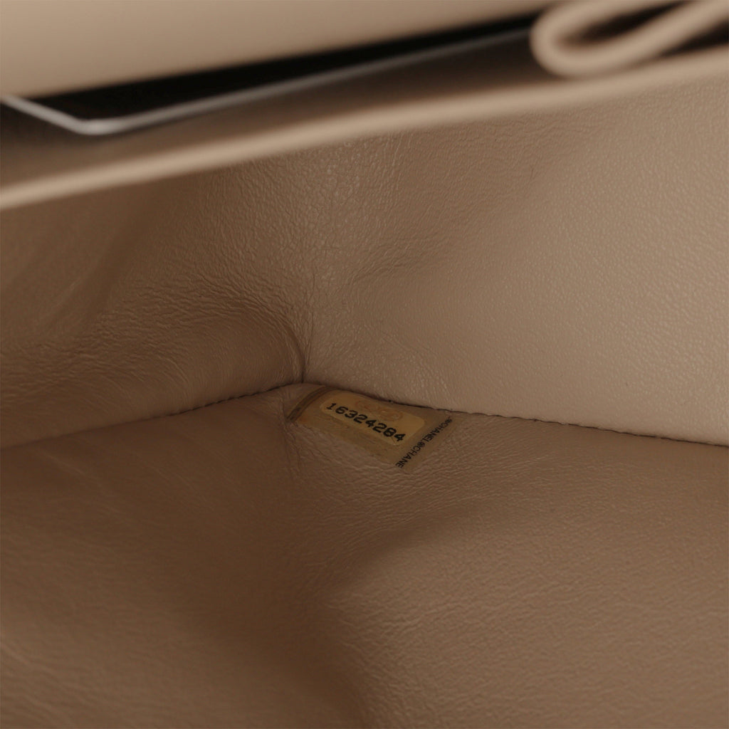 Chanel Classic Jumbo Double Flap - Beige Matte Caviar | Champagne Gold Hardware