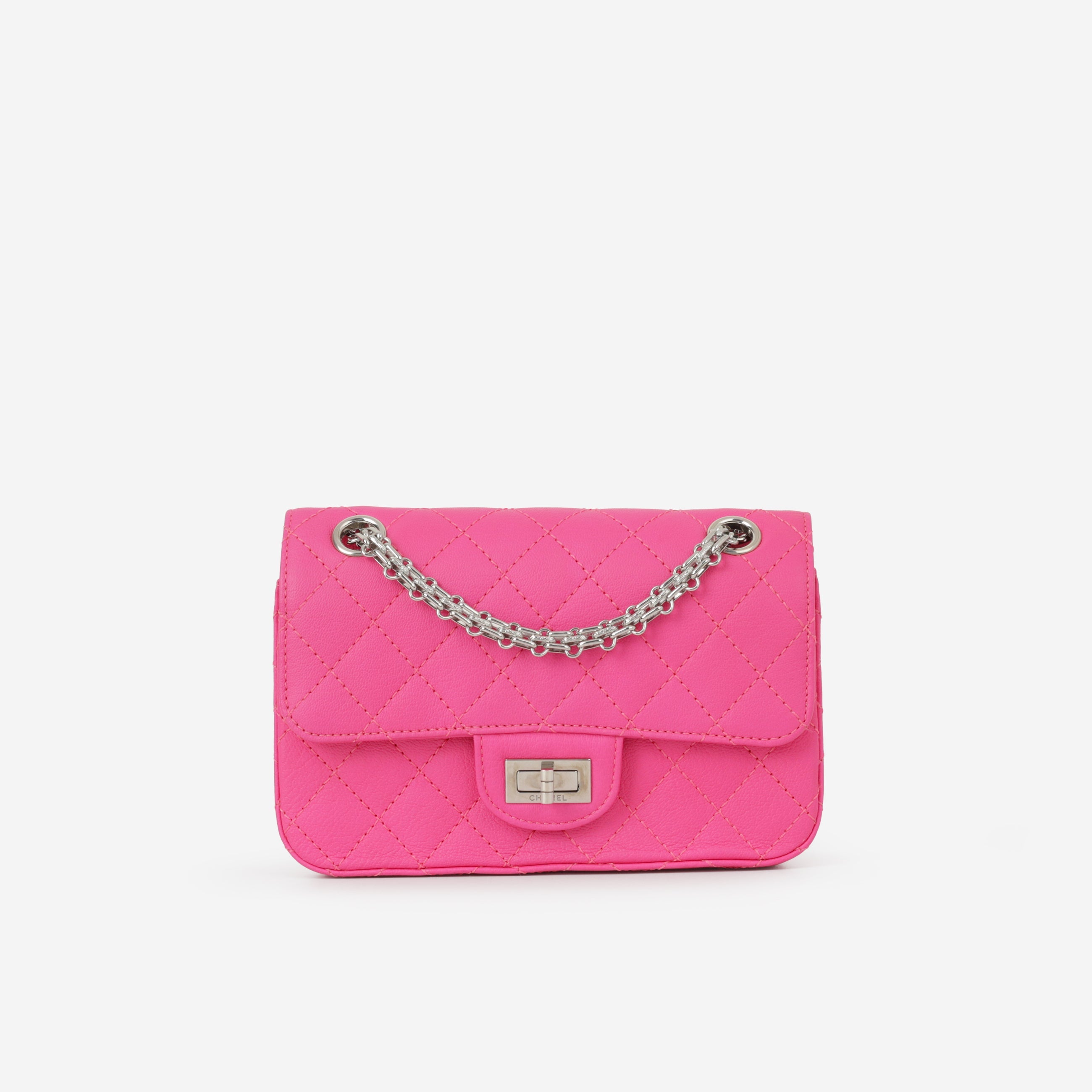 Chanel Mini 2.55 Reissue 224 - Pink Goatskin | Silver Hardware
