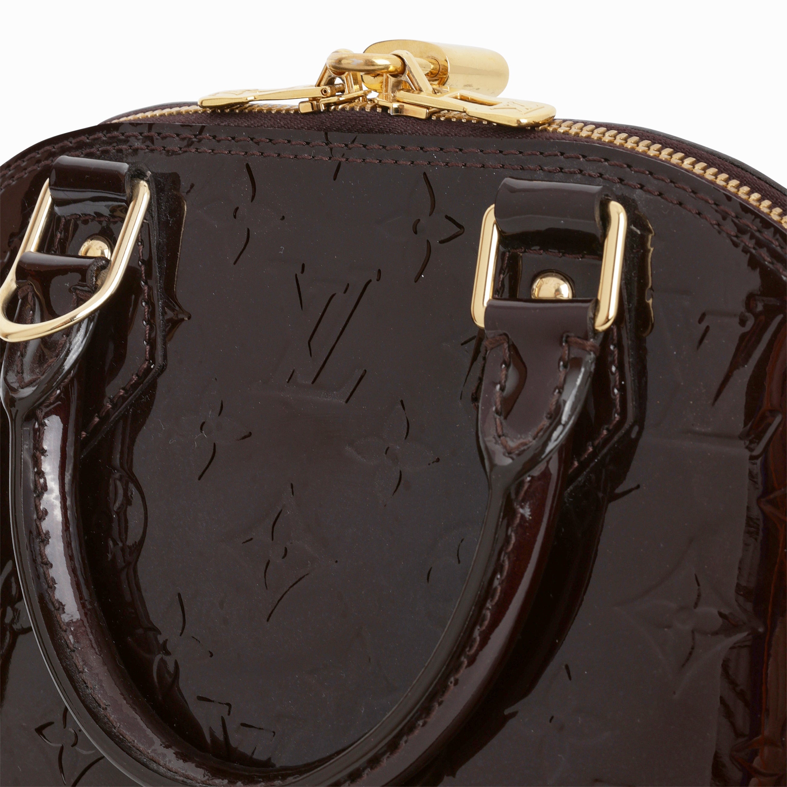 Louis Vuitton Alma BB - Amarante Vernis | Gold Hardware