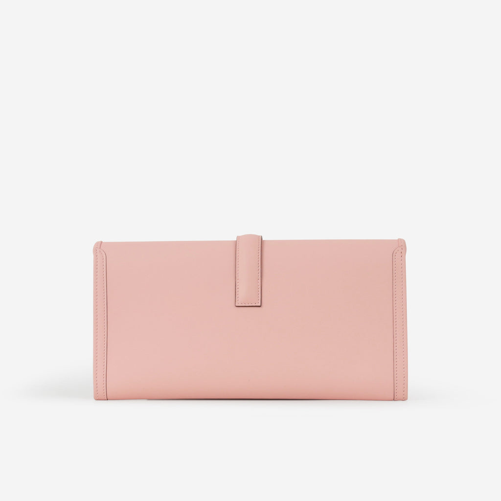 Hermès Jige Clutch 29 - Rose Sakura Swift