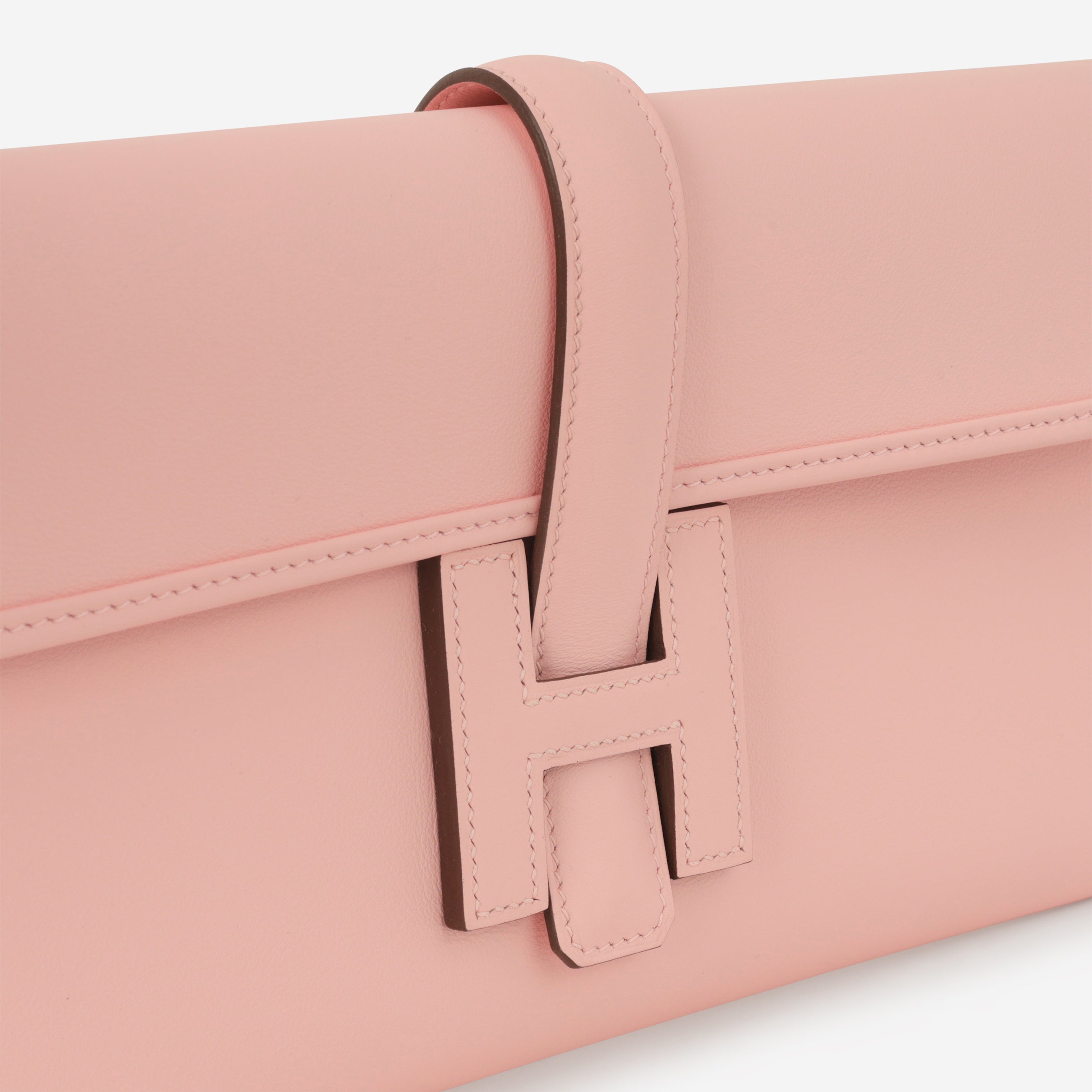 Hermès Jige Clutch 29 - Rose Sakura Swift