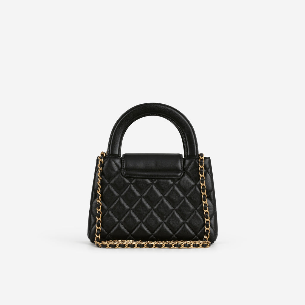 Chanel Small Kelly Re-Edition - Black Lambskin | Gold Hardware