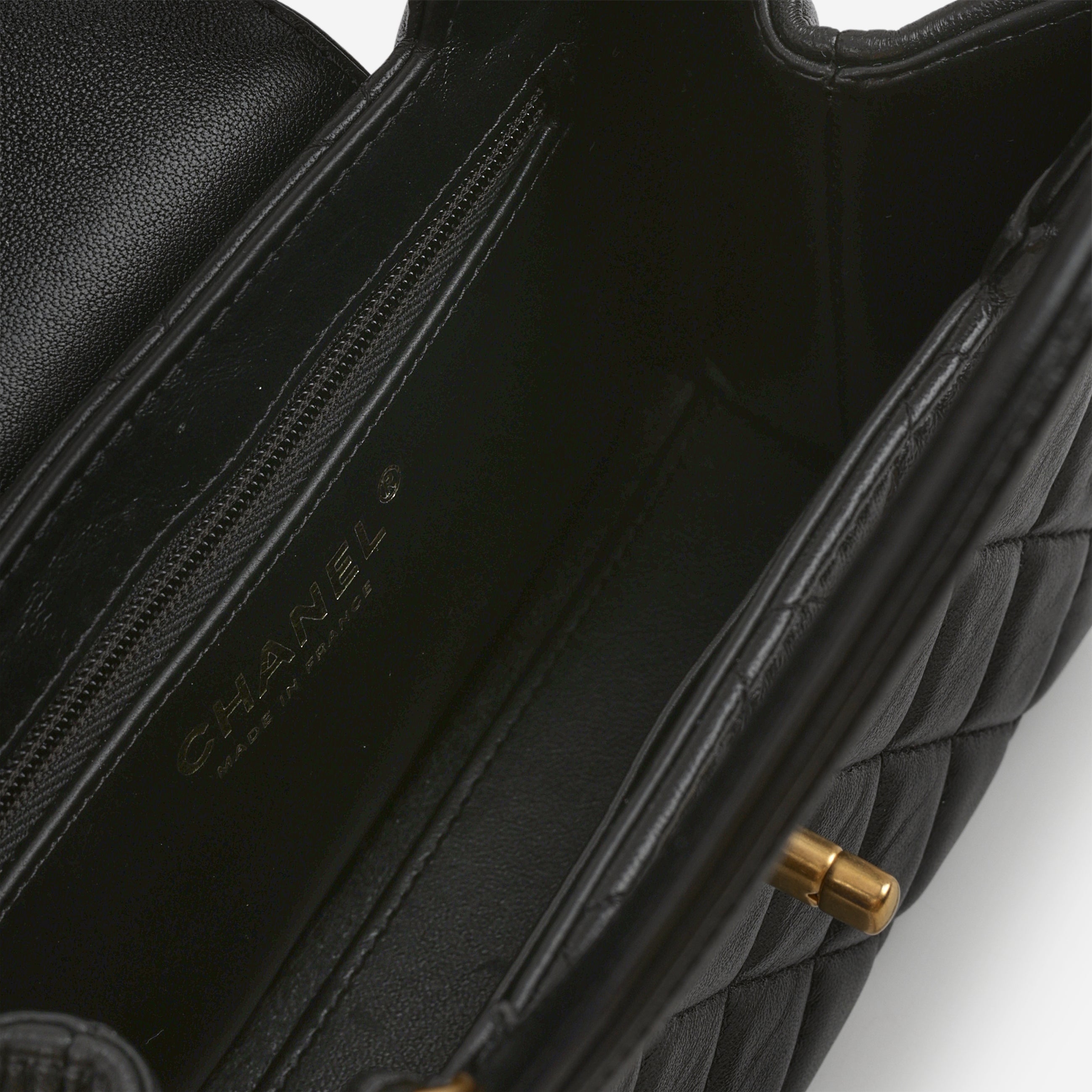 Chanel Small Kelly Re-Edition - Black Lambskin | Gold Hardware