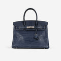 Hermès Birkin 30 - Bleu De Malte Alligator | Palladium Hardware