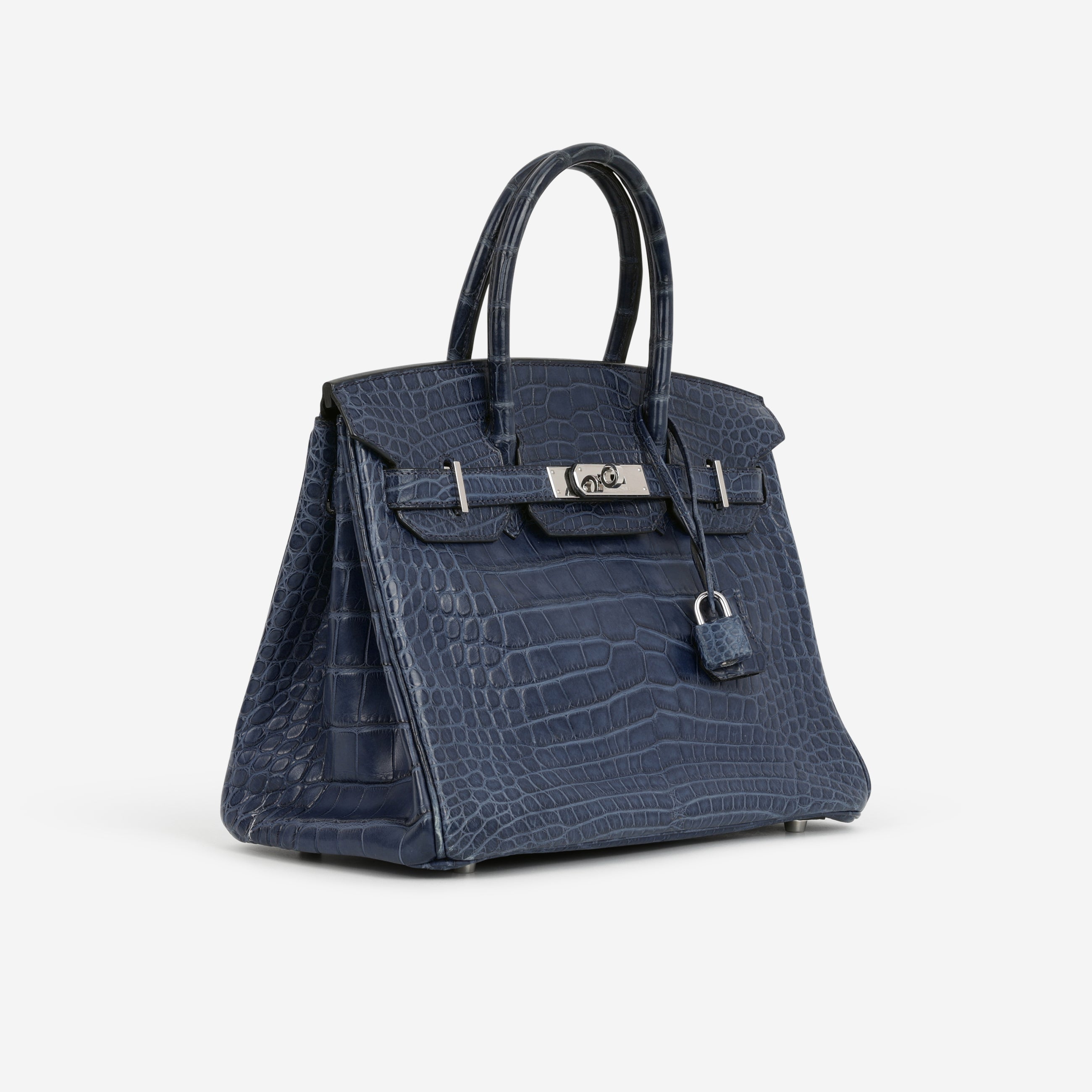 Hermès Birkin 30 - Bleu De Malte Alligator | Palladium Hardware