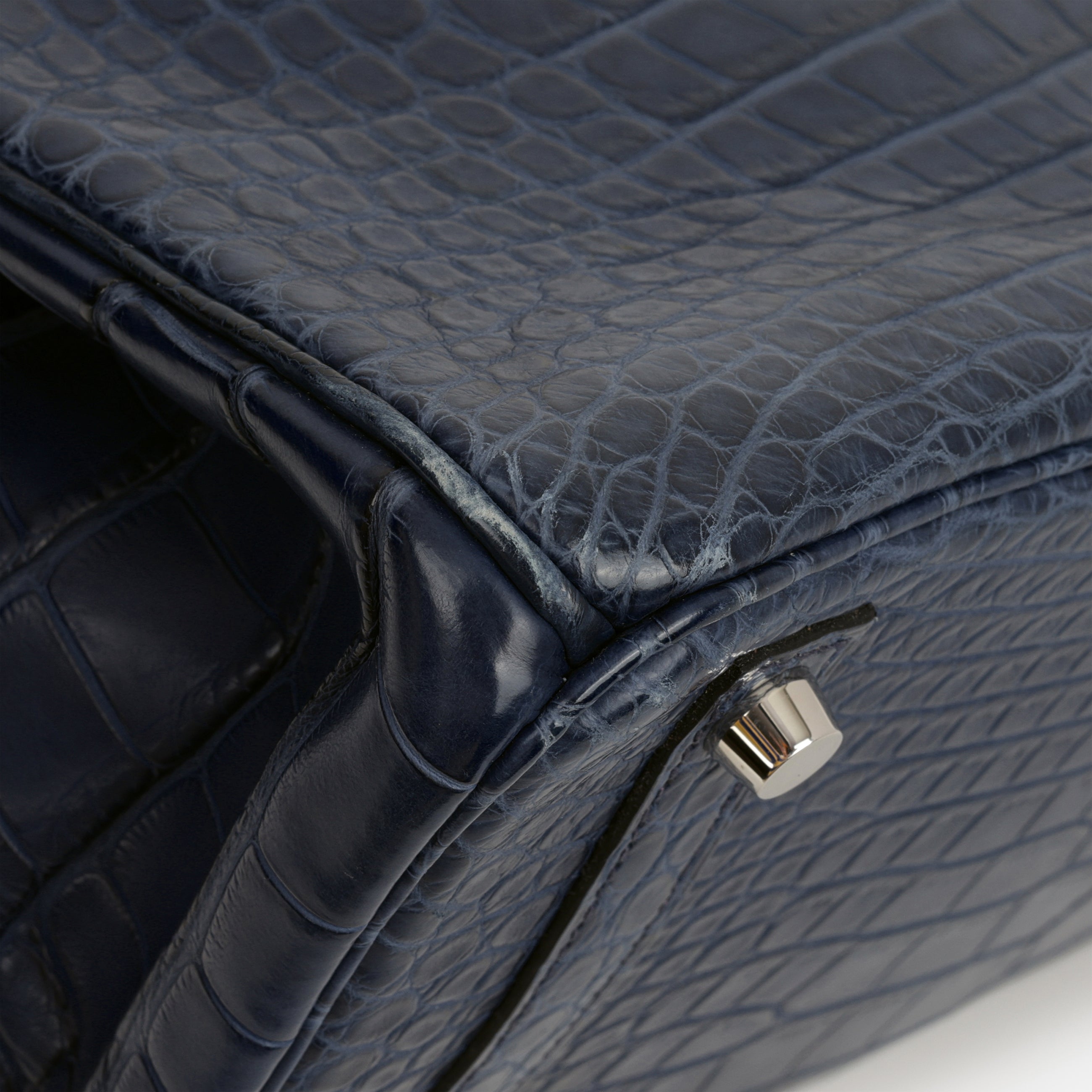 Hermès Birkin 30 - Bleu De Malte Alligator | Palladium Hardware