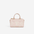 Louis Vuitton Nano Speedy Bandouliere - Rose / White Quartz Empreinte | Gold Hardware