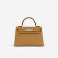 Hermès Verso Mini Kelly - Caramel Chevre / Cacao Interior | Palladium Hardware