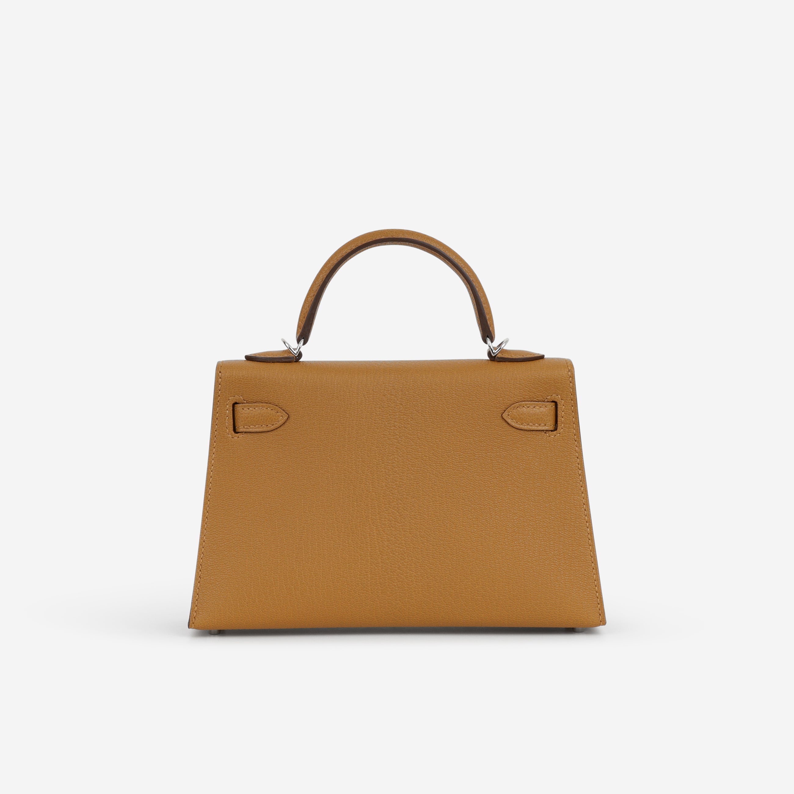 Hermès Verso Mini Kelly - Caramel Chevre / Cacao Interior | Palladium Hardware