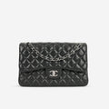 Chanel Classic Flap Bag - Jumbo Classic Flap | Silver Hardware