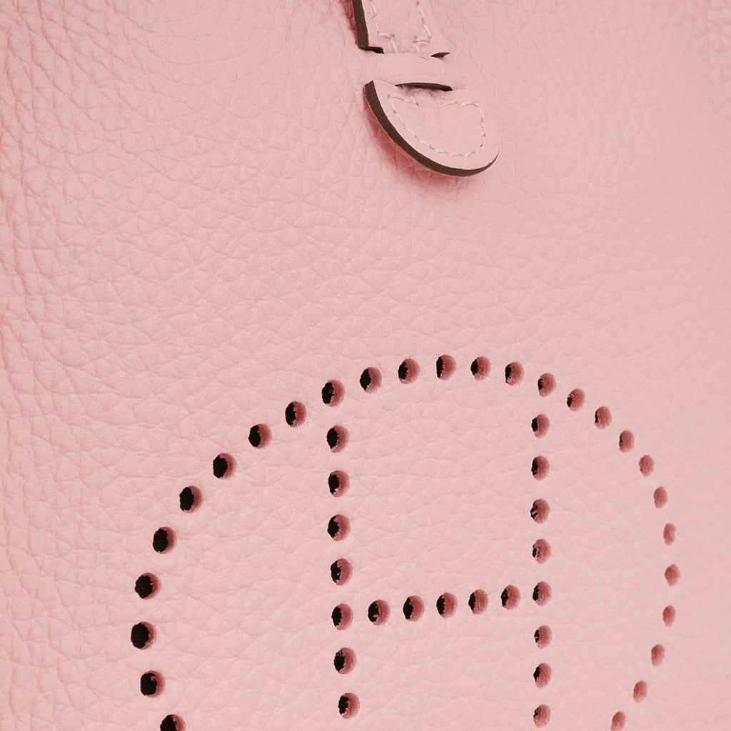 Hermès Mini Evelyne 16 - Rose Sakura Clemence | Palladium Hardware