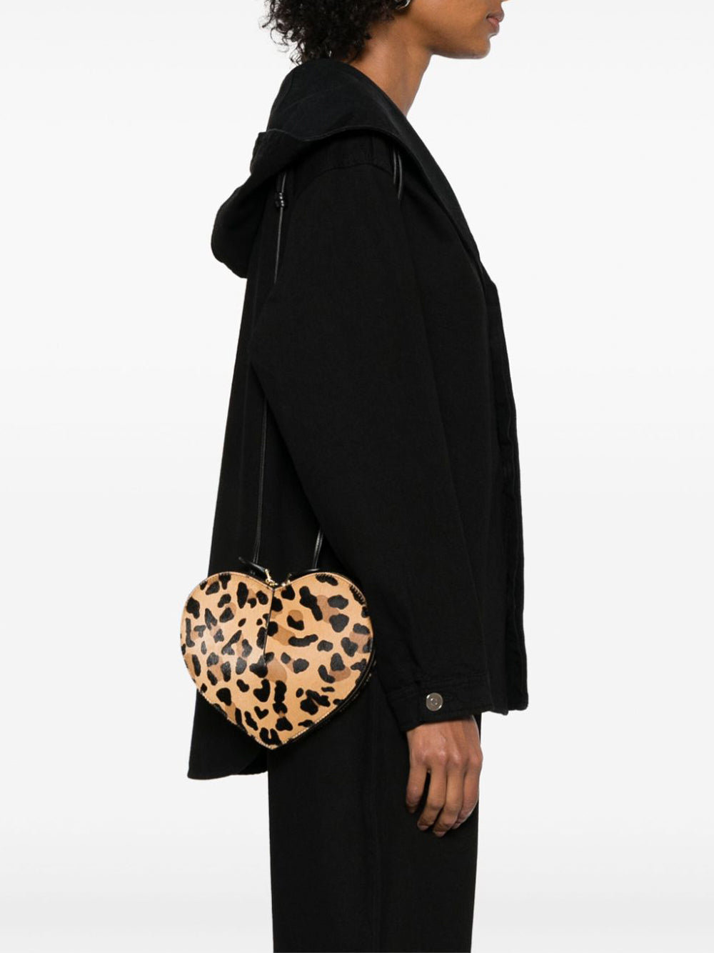 Leopard Haircalf Le Cœur Shoulder Bag