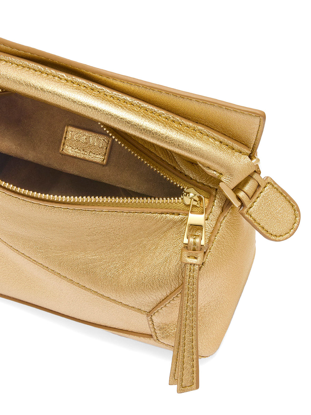 Metallic Mini Puzzle Edge Bag