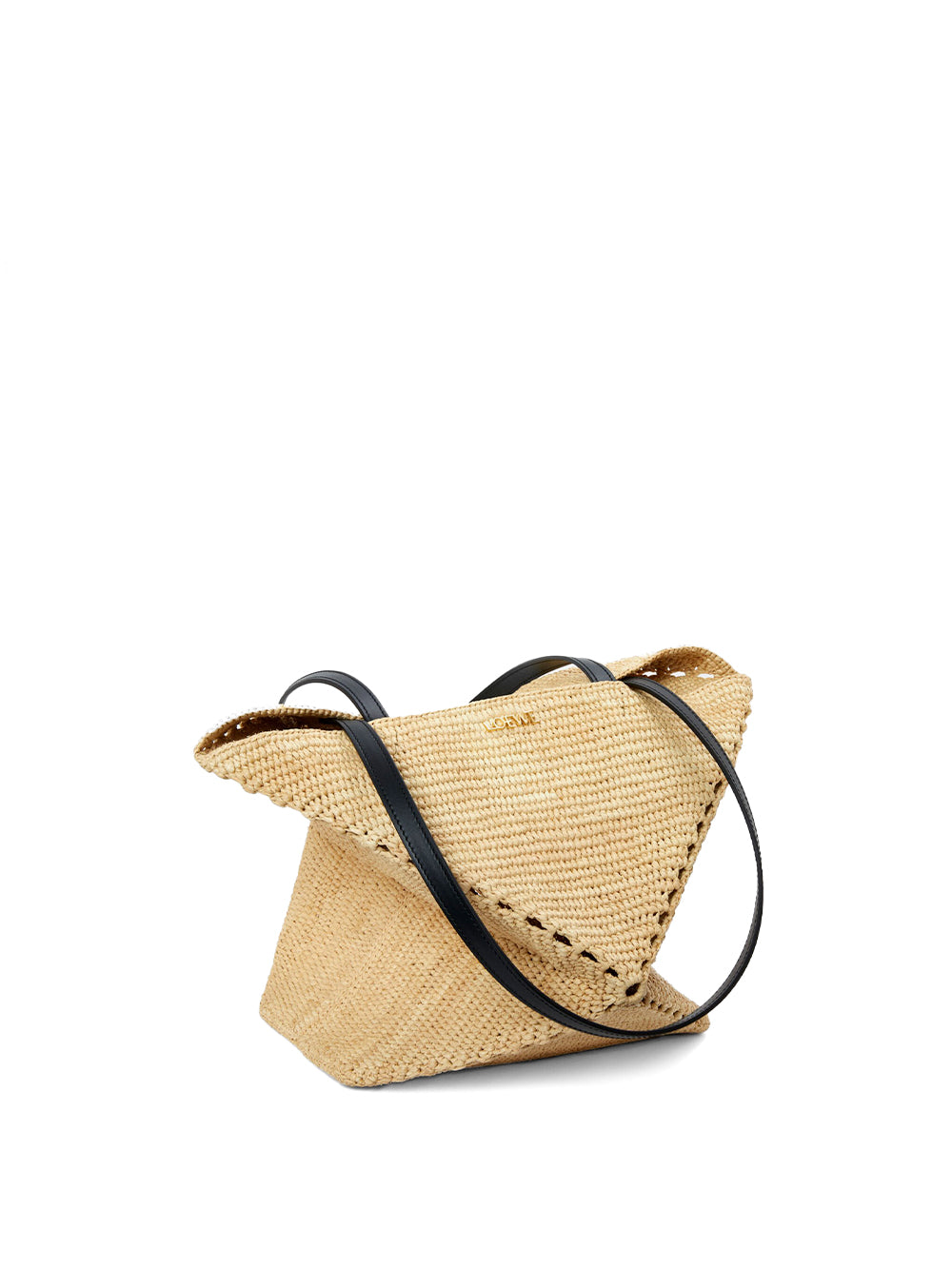 Raffia Puzzle Fold Tote