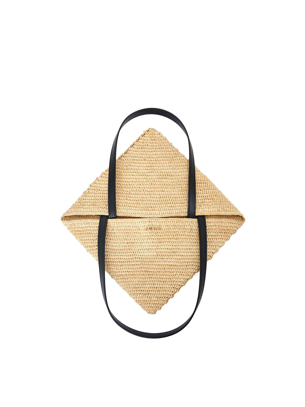 Raffia Puzzle Fold Tote