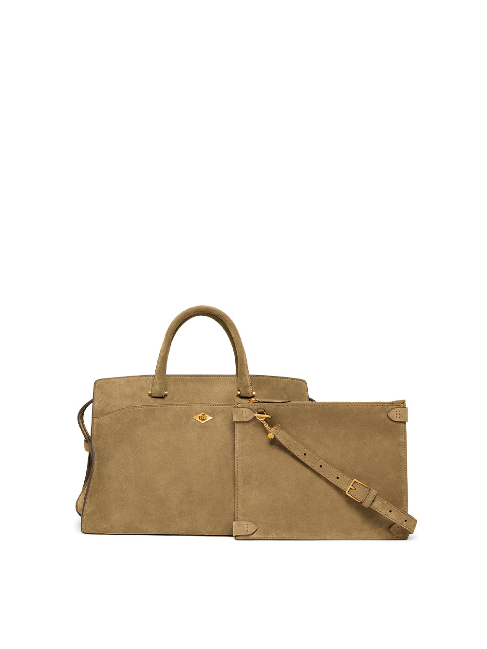 Suede Private Eye Bag