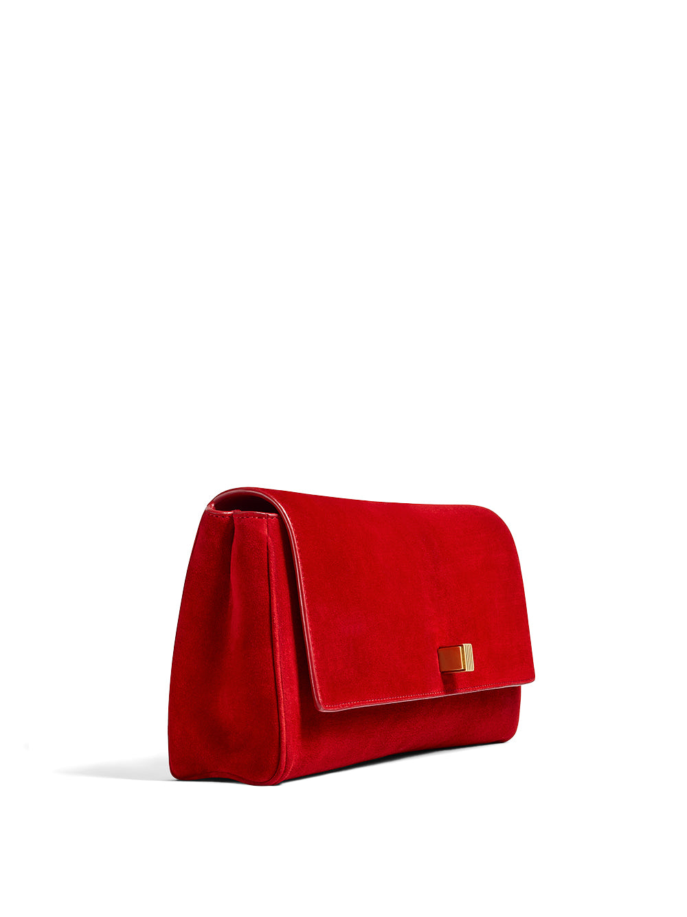 Suede Audrey Clutch