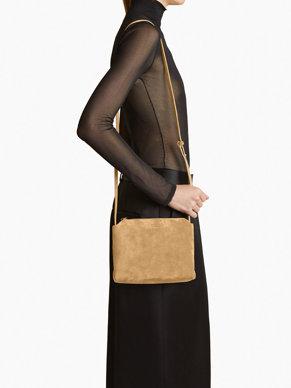 Suede Lina Crossbody Bag