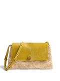 Raffia and Haircalf Audrey Crossbody Bag