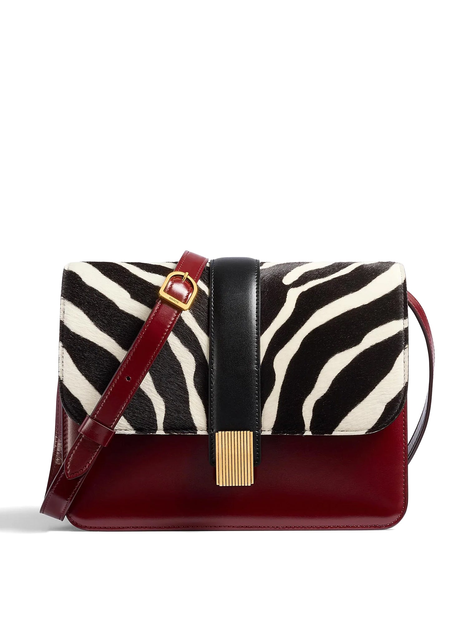 Blake Zebra Haircalf Contrast Crossbody Bag