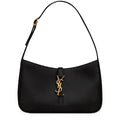 Saint Laurent Logo Plaque Black Hobo Bag