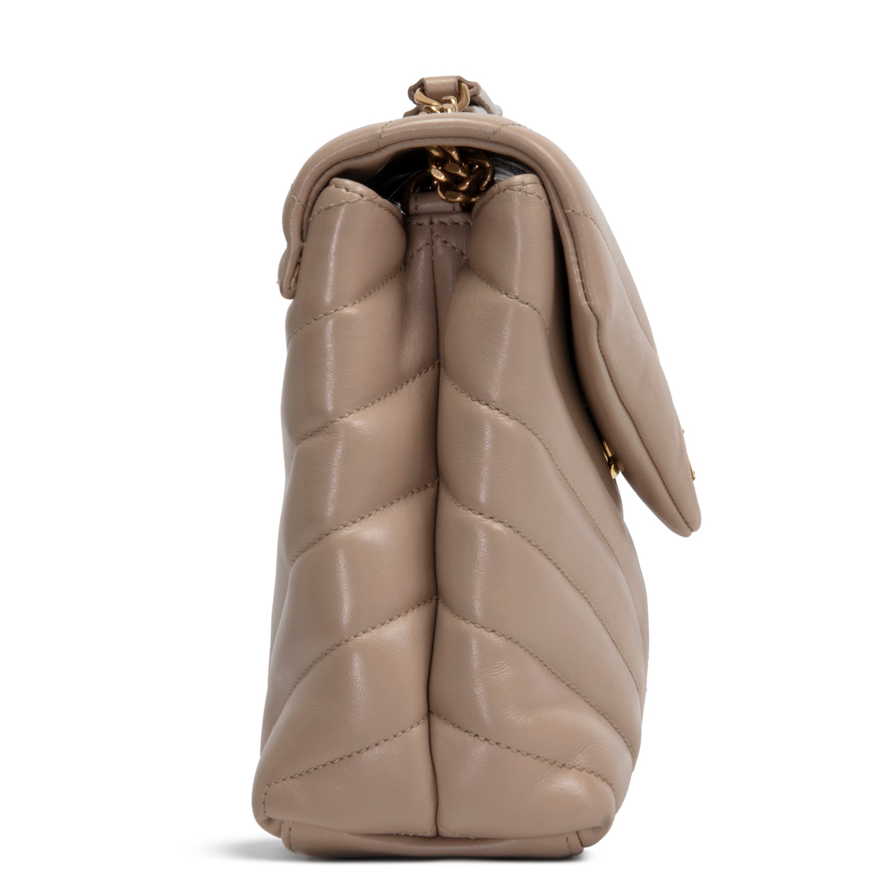 SAINT LAURENT Small Lou Lou Shoulder Bag - Nude