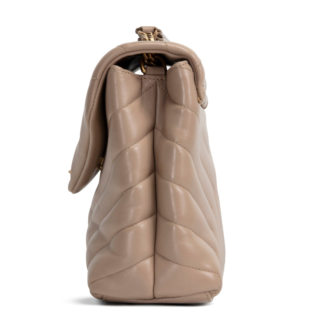 SAINT LAURENT Small Lou Lou Shoulder Bag - Nude