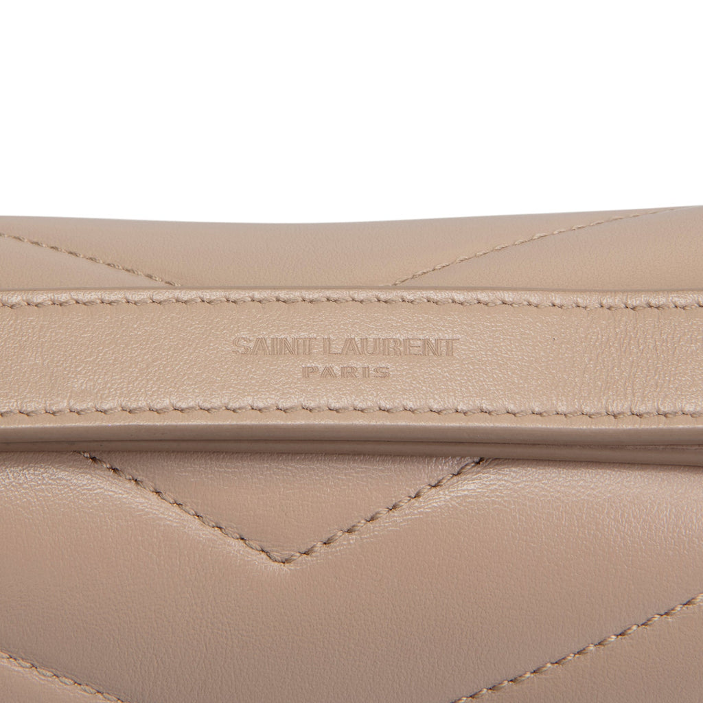 SAINT LAURENT Small Lou Lou Shoulder Bag - Nude