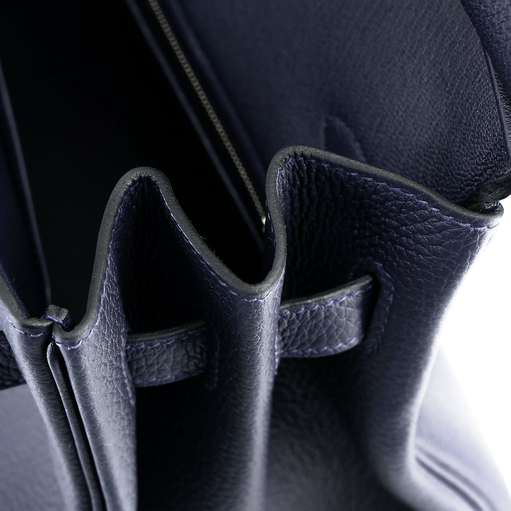 HERMÈS Birkin 35 Bleu Nuit (2Z) Togo Palladium hardware K (2025)