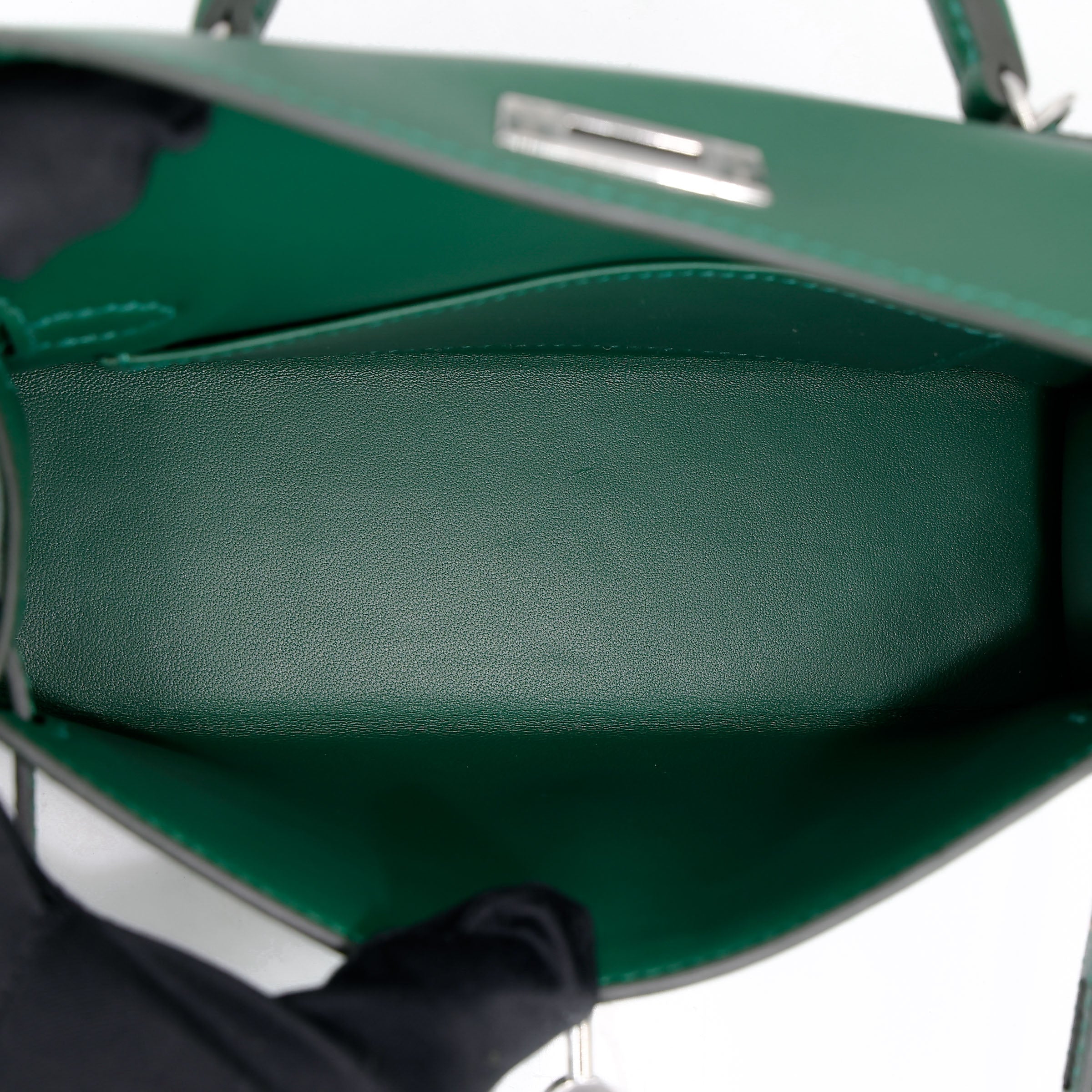 HERMÈS Mini Kelly II Vert Moyen (65) Madame Palladium hardware W (2024)