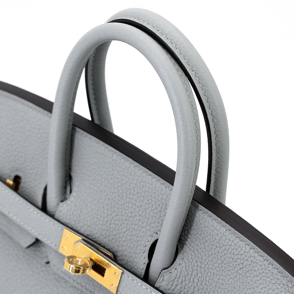 HERMÈS Birkin 25 Bleu Glacier (8U) Togo Gold hardware W (2024)
