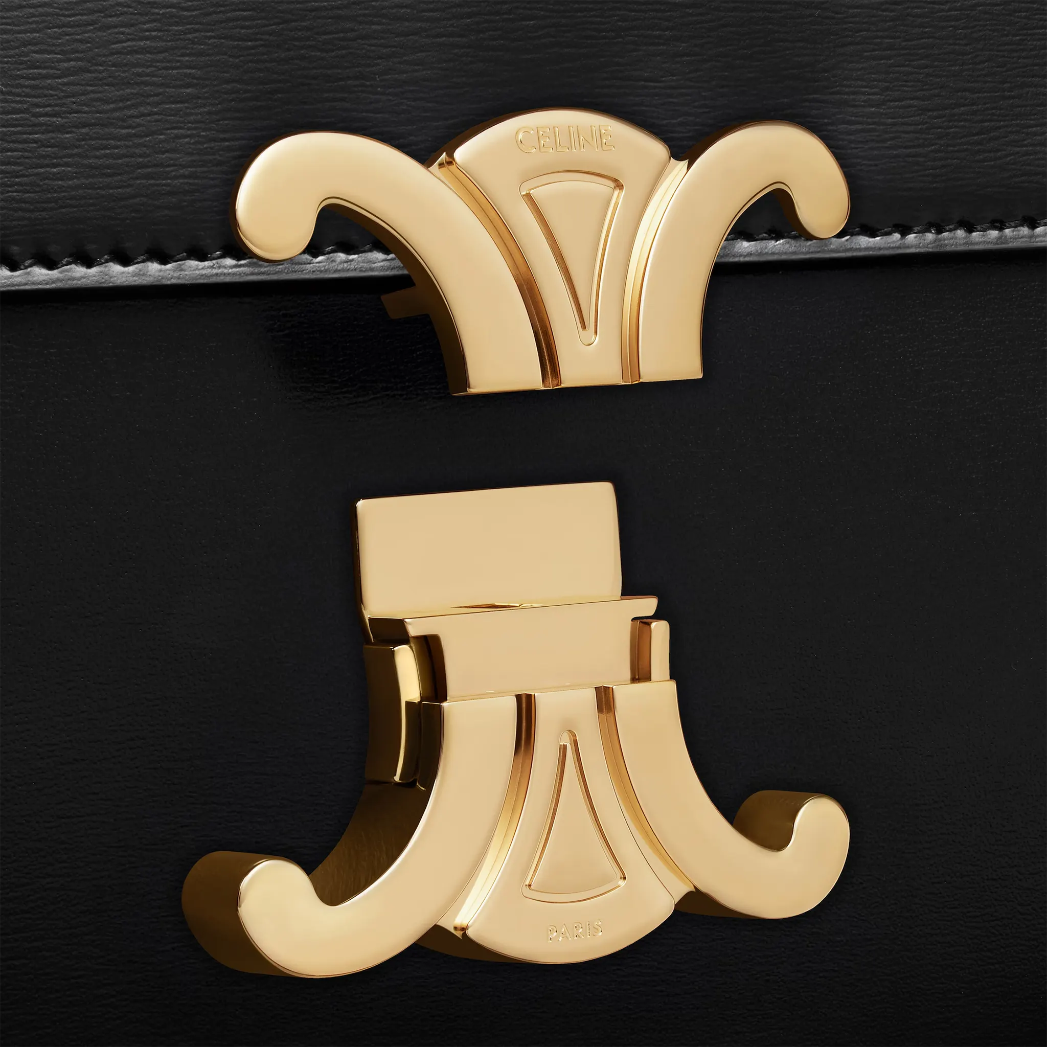 Celine Classique Triomphe Black Bag
