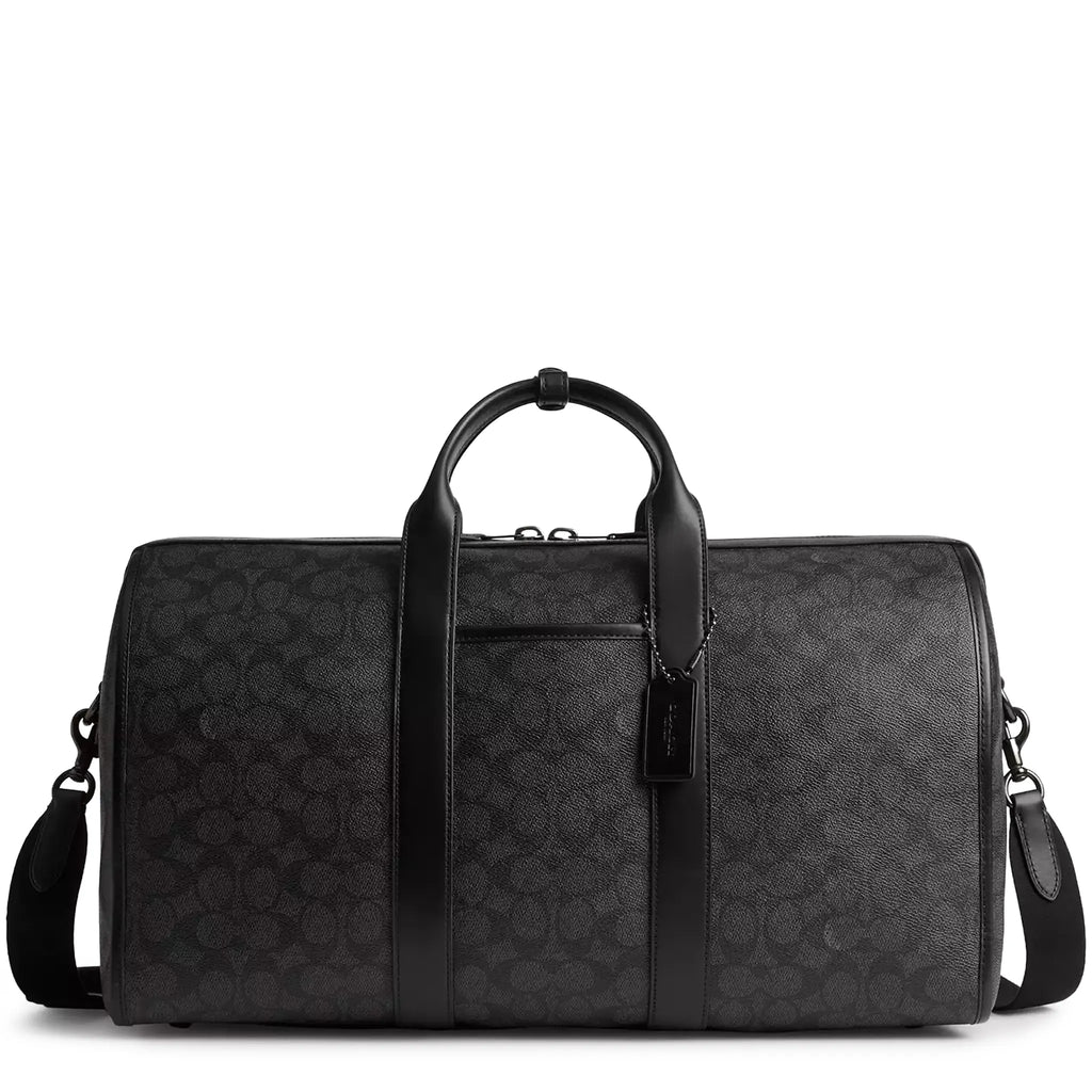 Coach Gotham Duffle 45 Signature Canvas Charcoal Bag
