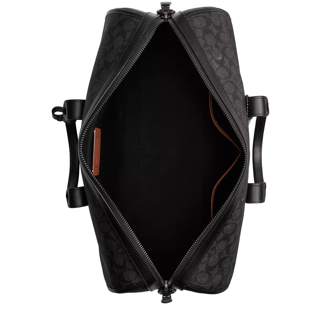 Coach Gotham Duffle 45 Signature Canvas Charcoal Bag