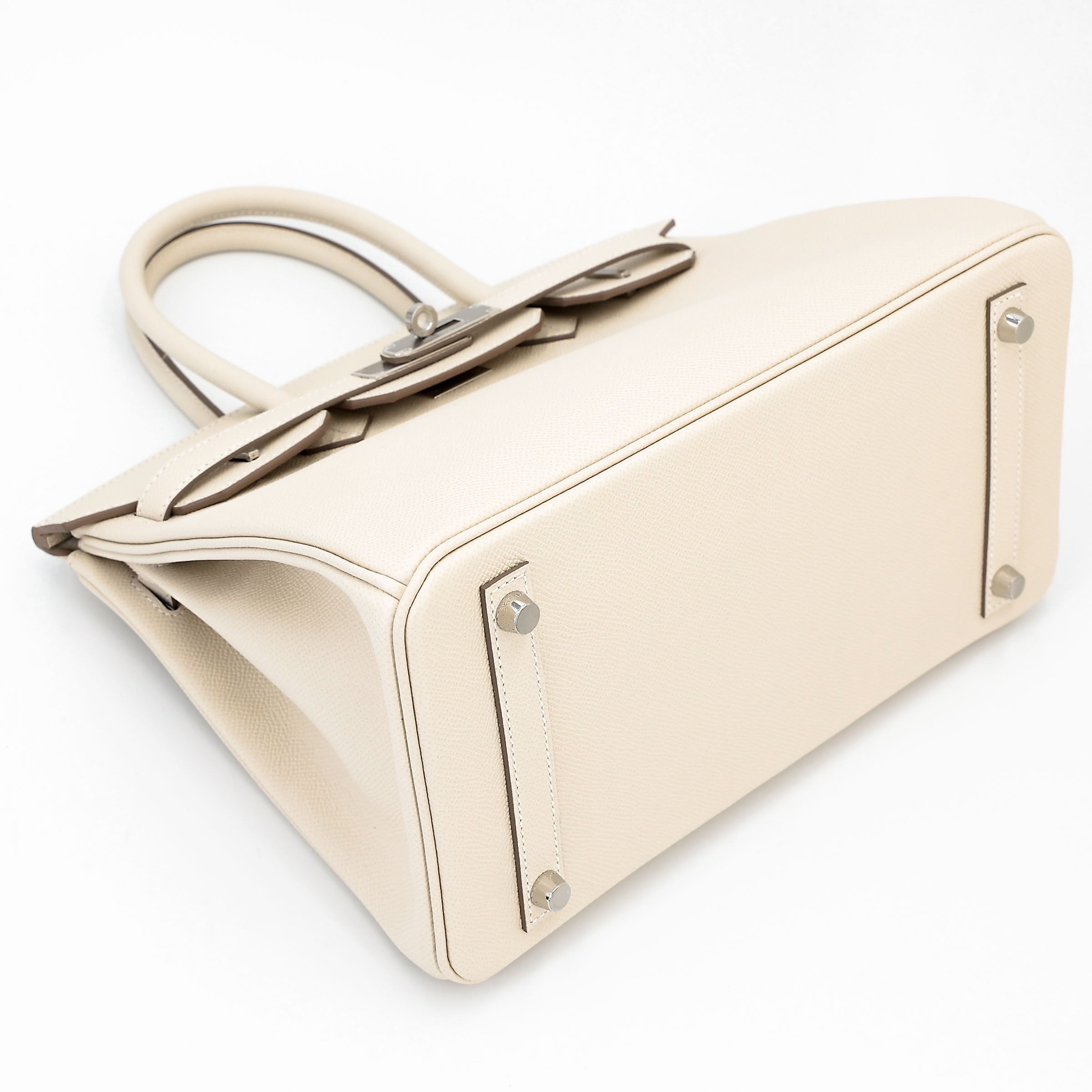 HERMÈS Birkin 30 Craie (10) Epsom Palladium hardware K (2025)