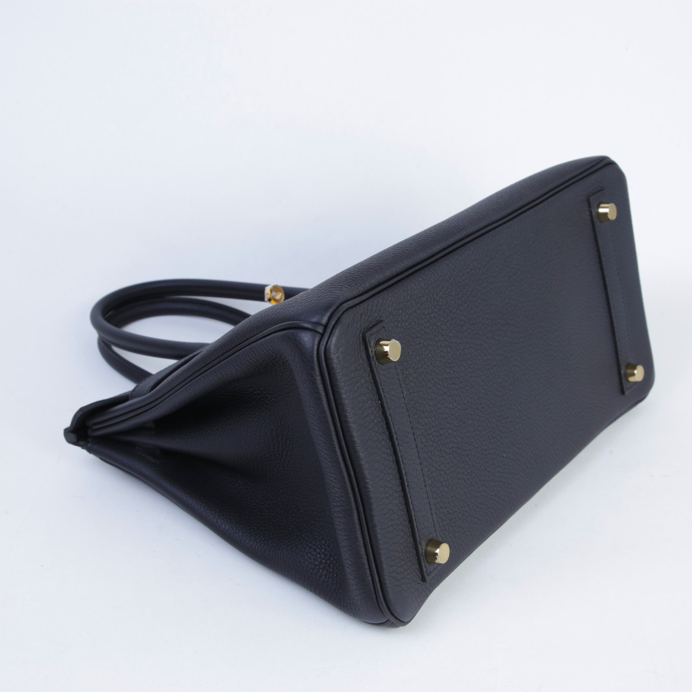 HERMÈS Birkin 30 Noir (89) Togo Gold hardware K (2025)