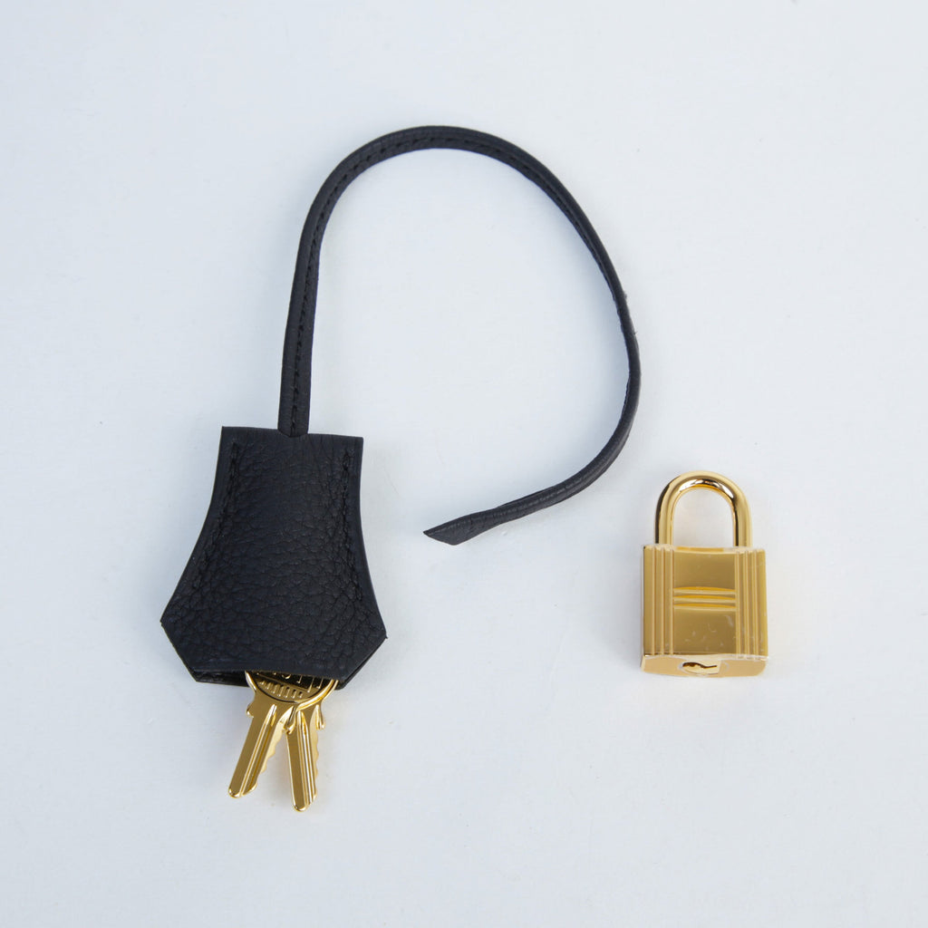 HERMÈS Birkin 30 Noir (89) Togo Gold hardware K (2025)