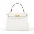 HERMÈS Kelly 25 Mushroom (0T) Togo Gold hardware B (2023)